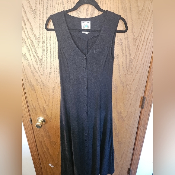 UNIF linen Blend Maxi Length Button Down Sleeveless Dress Xs - Picture 1 of 6